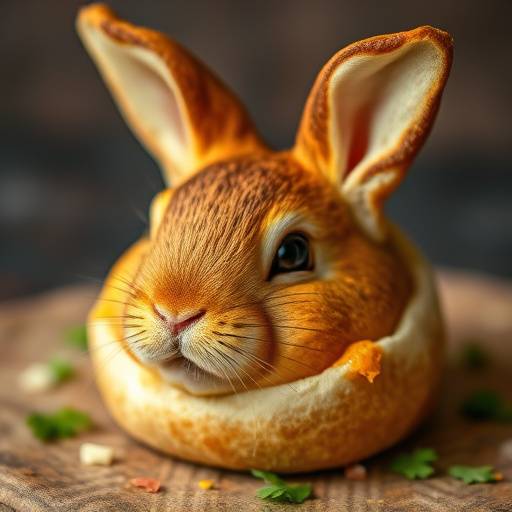 Close-up of a Bunny Chow, a hollowed-out loaf of bread filled with curry